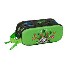 trousse Minecraft verte noire 3D