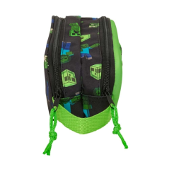 Trousse Minecraft verte noire 3D
