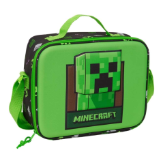 sac-repas Minecraft vert et noir