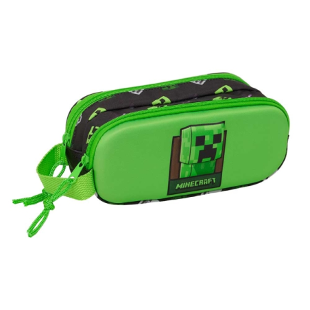 trousse Minecraft verte noire Safta