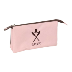 Trousse rose trois compartiments