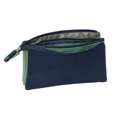 Trousse verte trois compartiments
