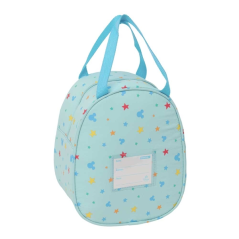 Sac isotherme Mickey Mouse pour bébé, bleu pastel, 19 x 22 x 14 cm