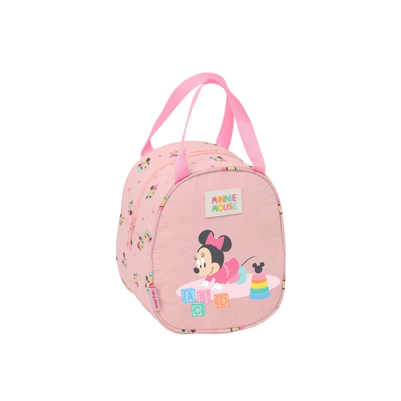 Sac isotherme bébé Minnie Mouse rose pastel 19x22x14 cm