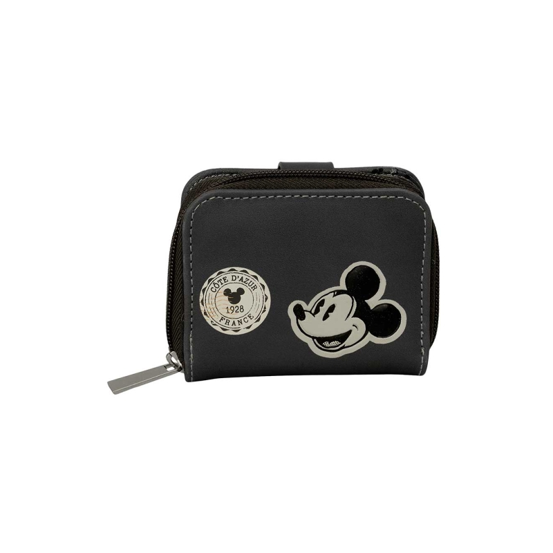 Portefeuille Mickey Mouse noir avec porte-monnaie 0,10 L