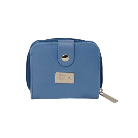 Porte-monnaie Stitch bleu Safta avec compartiment zippé 0,10L