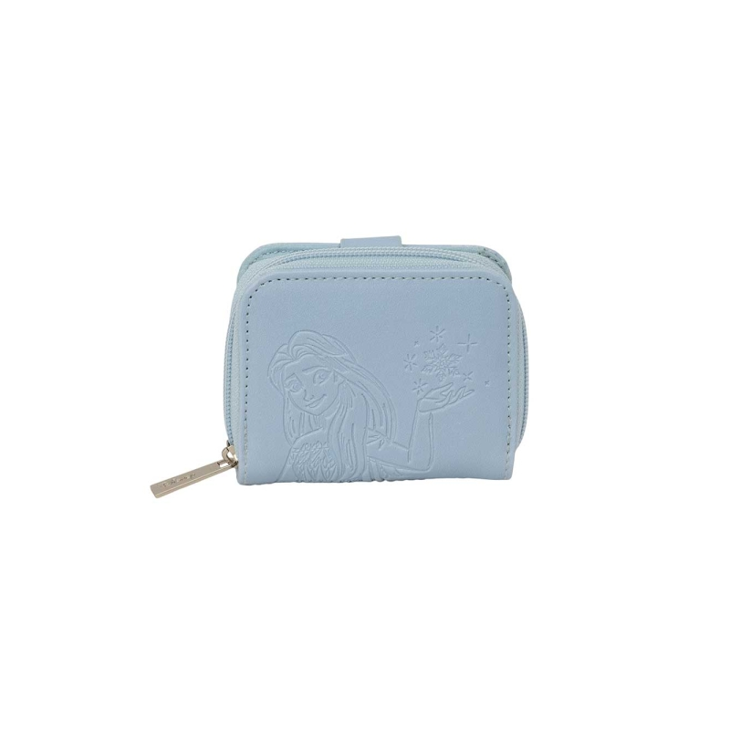 Portefeuille Frozen Safta bleu avec compartiments cartes et billets Portefeuille Frozen Safta bleu avec compartiments cartes et billets