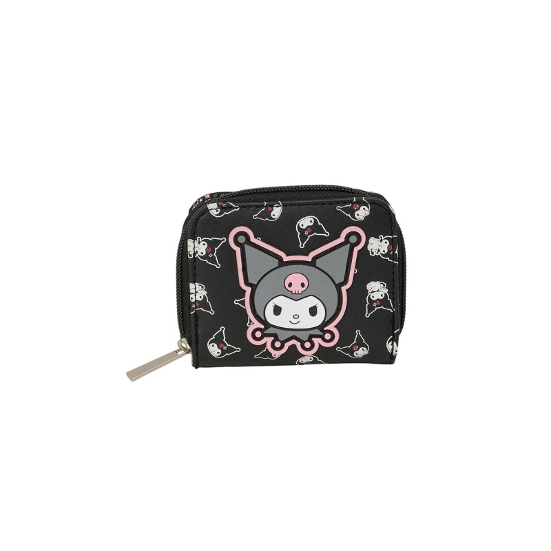 Portefeuille Kuromi Safta noir avec compartiments 110x20x9 Portefeuille Kuromi Safta noir avec compartiments 110x20x9