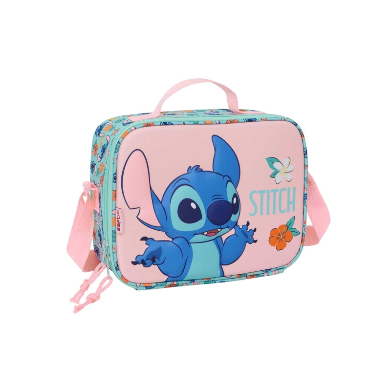 Safta Stitch sac isotherme pour repas 3D rose 25 x 19,5 x 9 cm