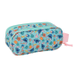 Trousse 3D Stitch Safta 2 compartiments rose 21x8x6cm