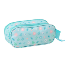 Trousse 3D Dumbo Safta 2 compartiments bleu pastel 21x8x6cm