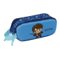 Trousse Harry Potter 3D 2 compartiments bleu 21x8x6cm