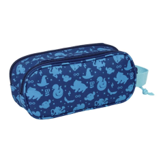 Trousse Harry Potter 3D 2 compartiments bleu 21x8x6cm