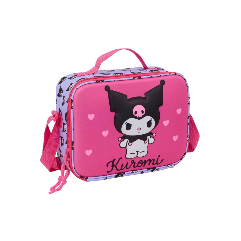 Safta Kuromi sac isotherme repas magenta 25x19,5x9 cm Safta Kuromi sac isotherme repas magenta 25x19,5x9 cm