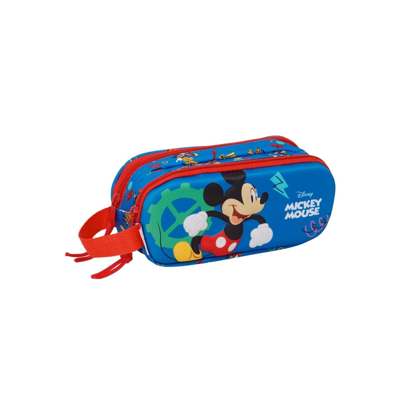 Trousse Mickey Mouse 3D bleu foncé 2 compartiments Trousse Mickey Mouse 3D bleu foncé 2 compartiments