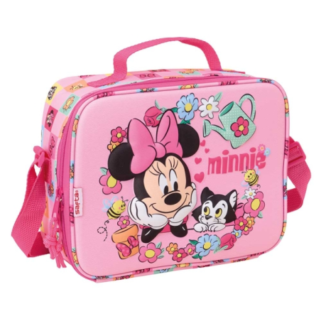 Sac isotherme Minnie Mouse 3D rose 25x19,5x9 cm