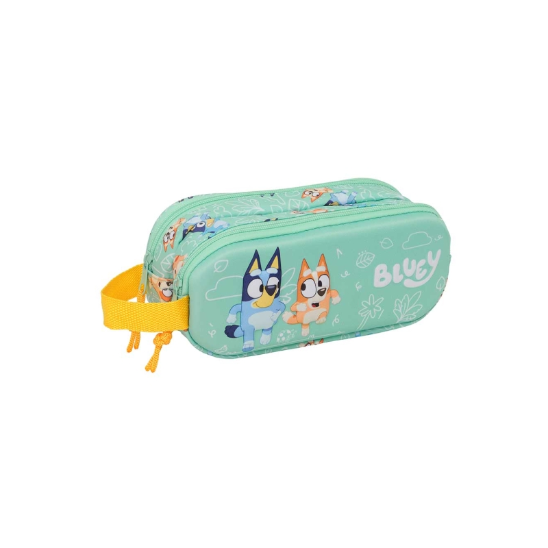 Trousse 3D Bluey 2 compartiments Menthe 21x8x6 cm Trousse 3D Bluey 2 compartiments Menthe 21x8x6 cm