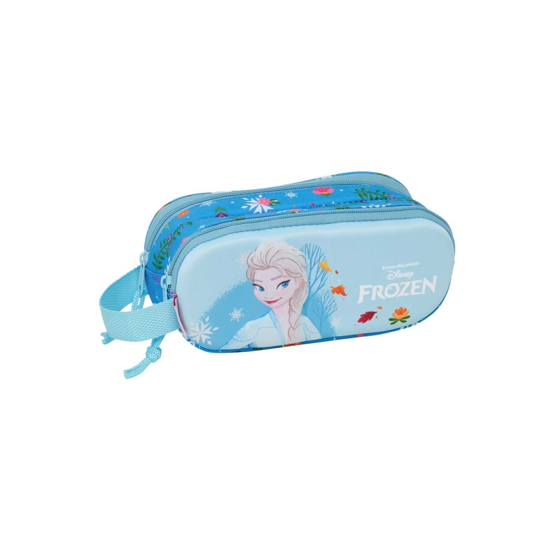 Trousse 3D Frozen Safta bleu clair 2 compartiments Trousse 3D Frozen Safta bleu clair 2 compartiments