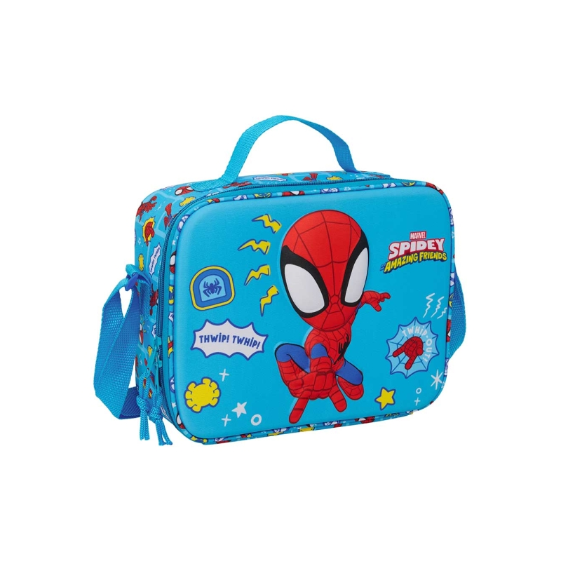 Sac isotherme repas Spidey 3D bleu 25x19,5x9 cm Sac isotherme repas Spidey 3D bleu 25x19,5x9 cm