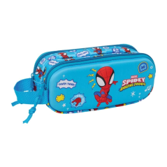 Trousse Spidey bleue 3D à deux compartiments
