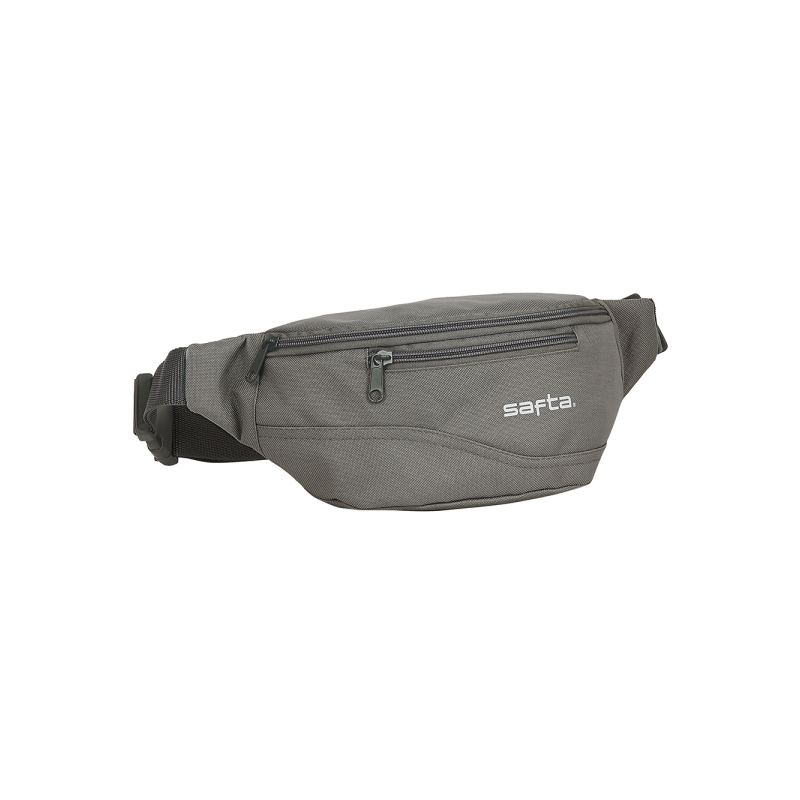 Sac banane Safta gris réglable 2,49 L fermeture éclair Sac banane Safta gris réglable 2,49 L fermeture éclair