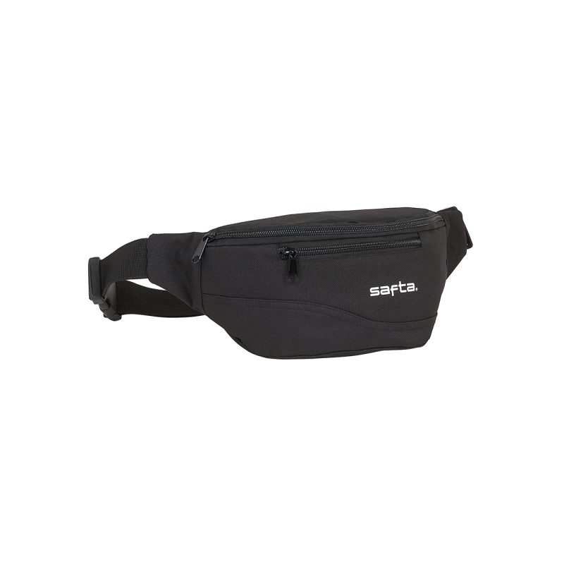 Sac banane Safta noir 2,49 L fermeture éclair Sac banane Safta noir 2,49 L fermeture éclair