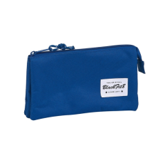 trousse trois compartiments bleu foncé