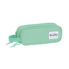 Trousse turquoise à deux compartiments
