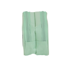 trousse turquoise à deux compartiments
