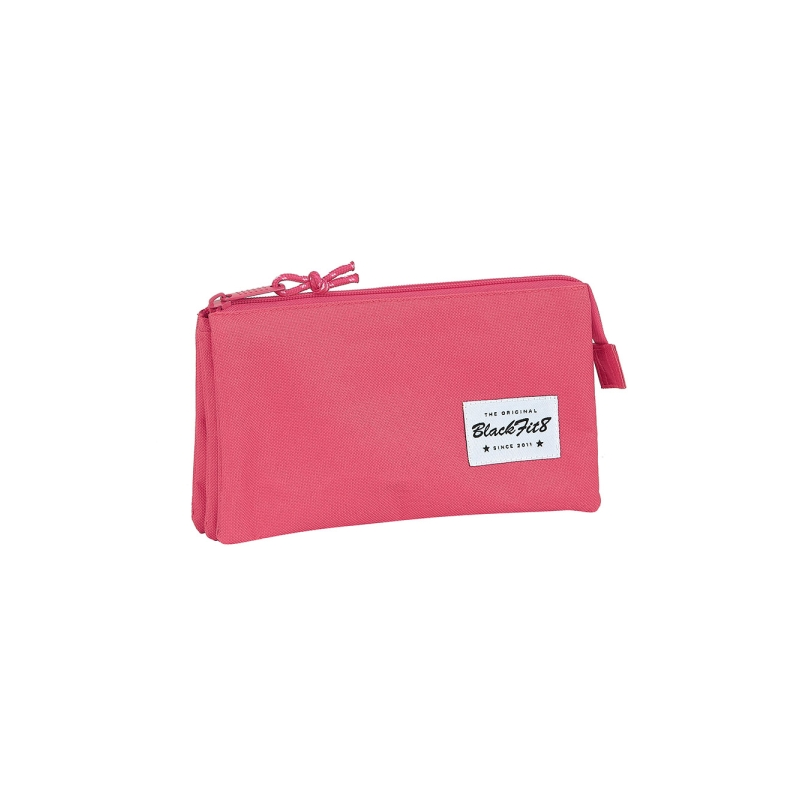 Trousse Blackfit8 Fraise 3 compartiments rose