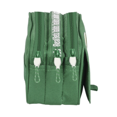 Trousse verte trois compartiments