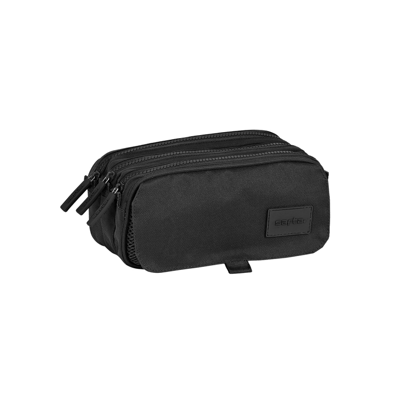 Trousse 3 compartiments Safta Basic noire bandoulière Trousse 3 compartiments Safta Basic noire bandoulière