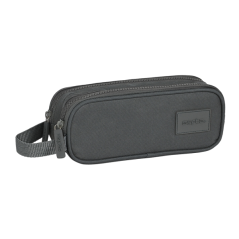 Trousse grise à deux compartiments Safta