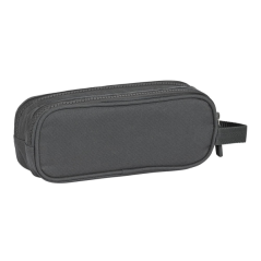 Trousse 2 compartiments Safta Basic gris