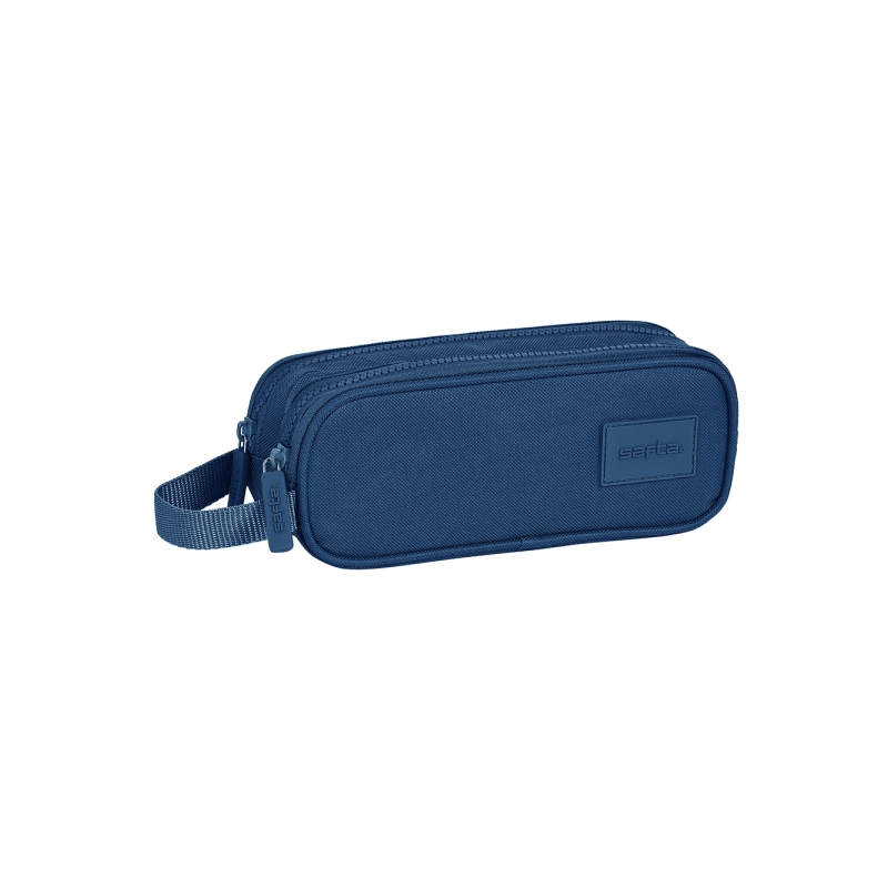 Trousse Safta Basic 2 compartiments bleu marine Trousse Safta Basic 2 compartiments bleu marine