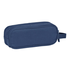 Trousse Safta Basic 2 compartiments bleu marine