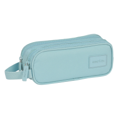 Trousse turquoise à deux compartiments