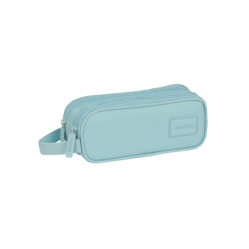 Trousse Safta Basic 2 compartiments turquoise