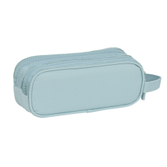 Trousse Safta Basic 2 compartiments turquoise