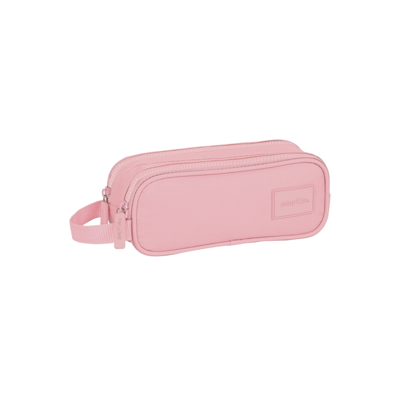 Trousse Safta Basic 2 compartiments rose 210x60x80 mm Trousse Safta Basic 2 compartiments rose 210x60x80 mm