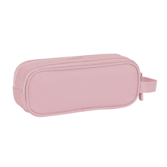 Trousse Safta Basic 2 compartiments rose 210x60x80 mm