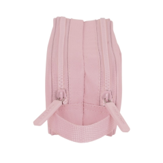 Trousse rose à deux compartiments