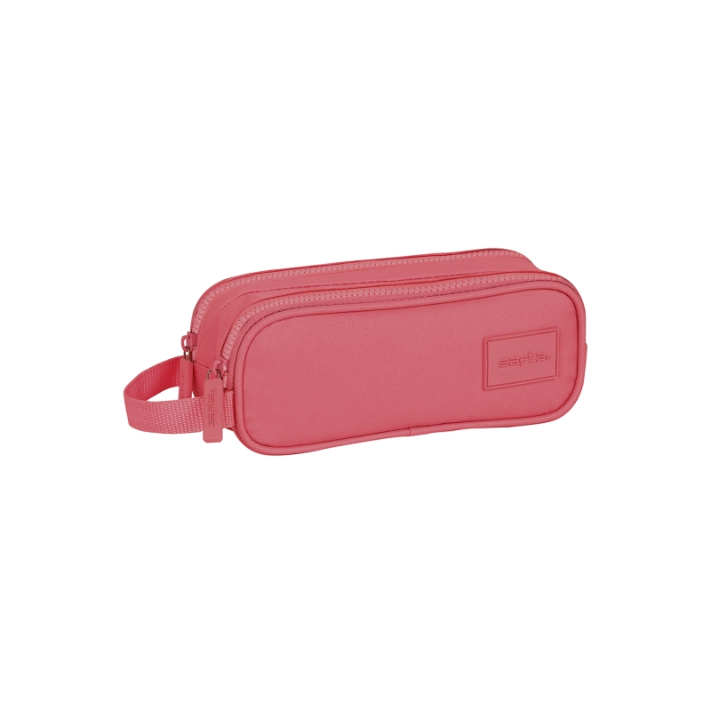 Trousse Safta Basic 2 compartiments rose 210x60x80 mm Trousse Safta Basic 2 compartiments rose 210x60x80 mm