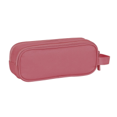 Trousse Safta Basic 2 compartiments rose 210x60x80 mm