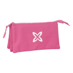 Trousse rose trois compartiments