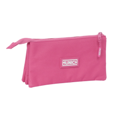 Trousse 3 compartiments Safta Munich rose 0,6 L