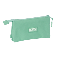 Trousse 3 compartiments Safta Munich Basic turquoise