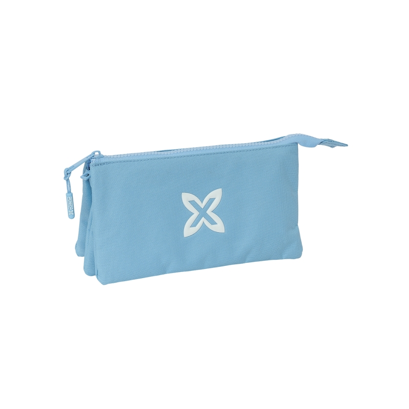 Trousse 3 compartiments Safta Munich Basic bleu clair
