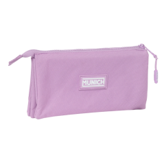 Trousse 3 compartiments Safta Munich Basics violette
