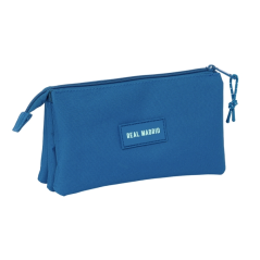 Trousse Real Madrid 3 compartiments fille bleue 0,6 L